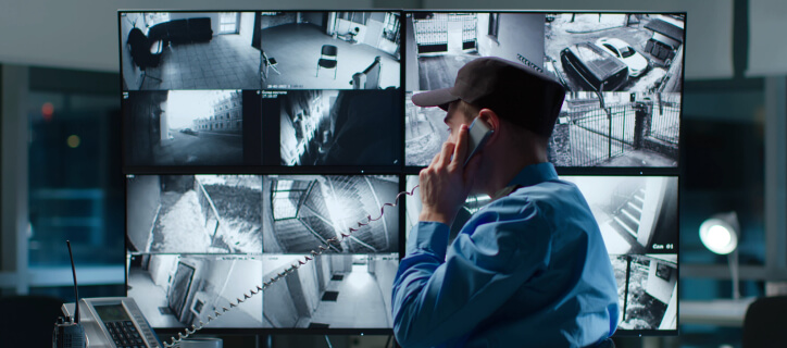 One alert and its camera view on a connected security system in Dallas