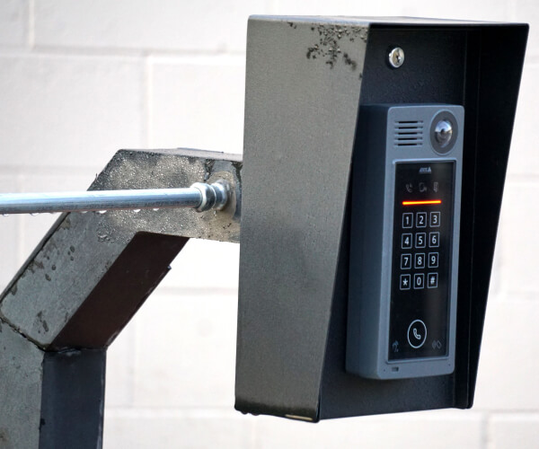 frisco-business-entrance-access-control-keypad-security-camera-img Access control keypad and camera at a Frisco business entrance