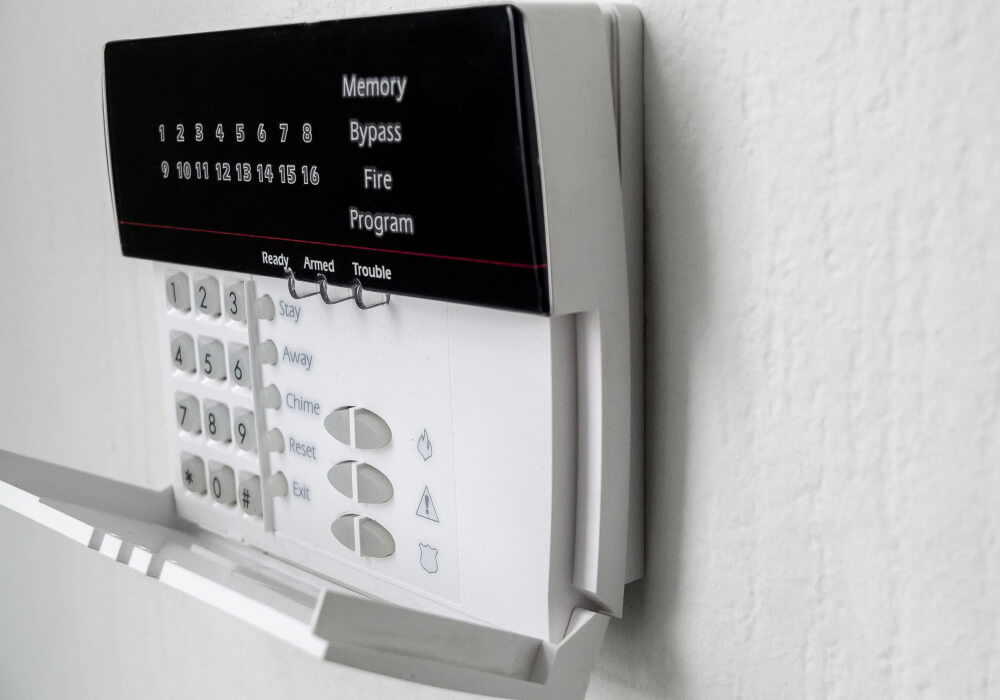 Business alarm system keypad